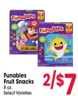 Jewel-Osco Funables Fruit Snacks offer