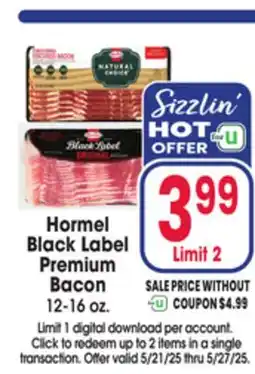 Jewel-Osco Hormel Black Label Premium Bacon offer