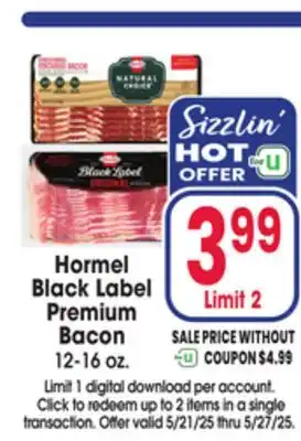 Jewel-Osco Hormel Black Label Premium Bacon offer