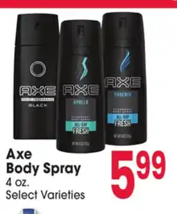 Jewel-Osco Axe Body Spray offer