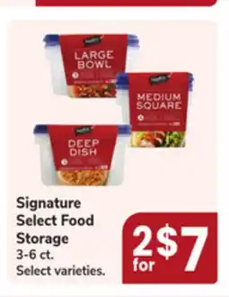 Jewel-Osco Signature Select Food Storage offer