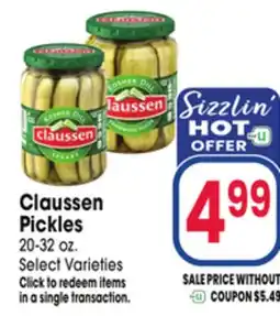 Jewel-Osco Claussen Pickles offer