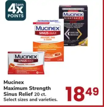 Jewel-Osco Mucinex Maximum Strength Sinus Relief offer