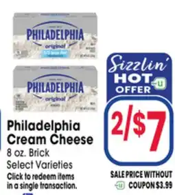 Jewel-Osco Philadelphia Cream Cheese offer