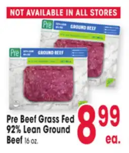 Jewel-Osco Pre Beef Grass Fed 92% Lean Ground Beef offer