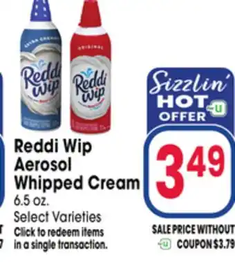 Jewel-Osco Reddi Wip Aerosol Whipped Cream offer