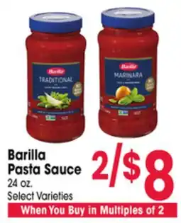 Jewel-Osco Barilla Pasta Sauce offer