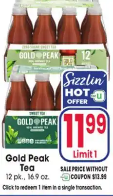 Jewel-Osco Gold Peak Tea offer