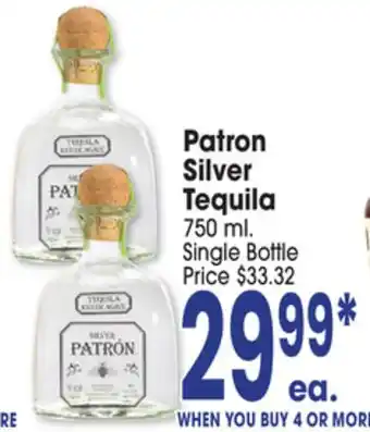 Jewel-Osco Patron Silver Tequila offer