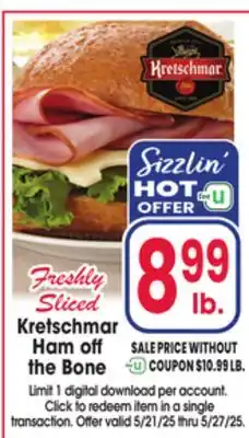 Jewel-Osco Kretschmar Ham off the Bone offer