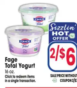 Jewel-Osco Fage Total Yogurt offer