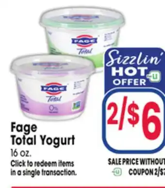 Jewel-Osco Fage Total Yogurt offer
