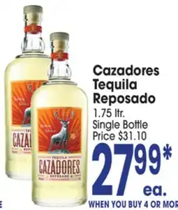 Jewel-Osco Cazadores Tequila Reposado offer