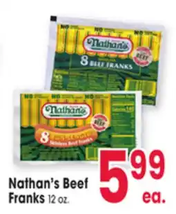 Jewel-Osco Nathan's Beef Franks offer