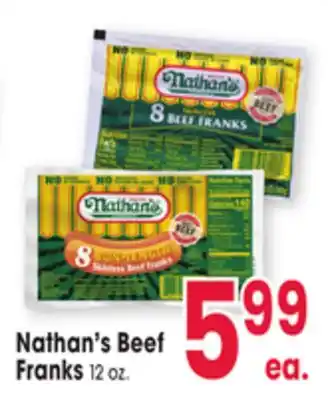 Jewel-Osco Nathan's Beef Franks offer