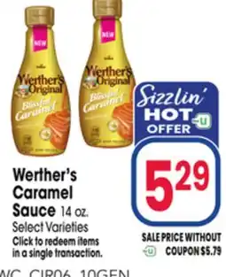 Jewel-Osco Werther's Caramel Sauce offer