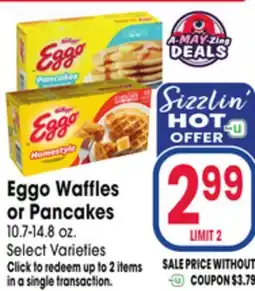 Jewel-Osco Eggo Waffles or Pancakes offer