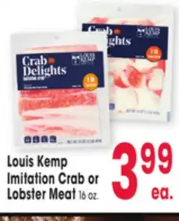 Jewel-Osco Louis Kemp Imitation Crab or Imitation Crab or Lobster Meat offer