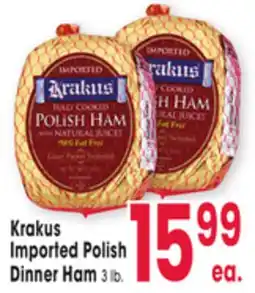 Jewel-Osco Krakus Imported Polish Dinner Ham offer