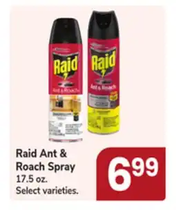 Jewel-Osco Raid Ant & Roach Spray offer