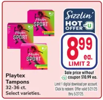 Jewel-Osco Playtex Tampons offer