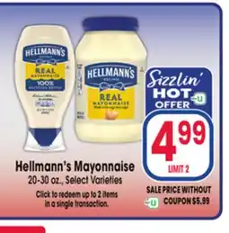 Jewel-Osco Hellmann's Mayonnaise offer