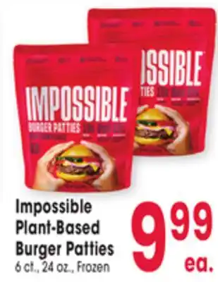 Jewel-Osco Impossible Plant-Based Plant-Based Burger Patties offer