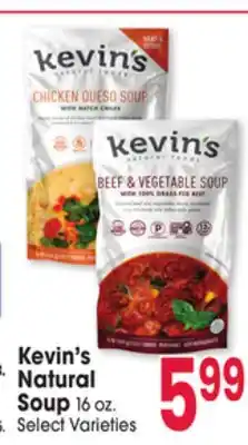 Jewel-Osco Kevin's Natural Soup offer