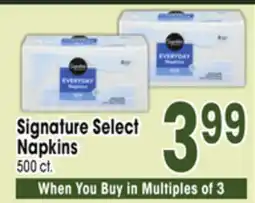 Jewel-Osco Signature Select Napkins offer