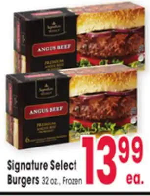 Jewel-Osco Signature Select Burgers offer