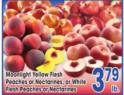 Jewel-Osco Moonlight Yellow Flesh Peaches or Nectarines, or White Flesh Peaches or Nectarines offer
