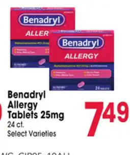 Jewel-Osco Benadryl Allergy Tablets 25mg offer