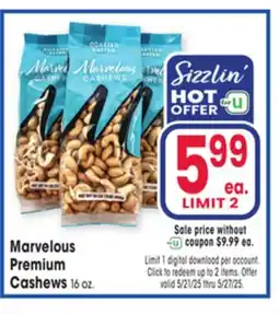 Jewel-Osco Marvelous Premium Cashews offer