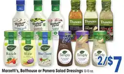Jewel-Osco Marzetti's, Bolthouse or Panera Salad Dressings offer
