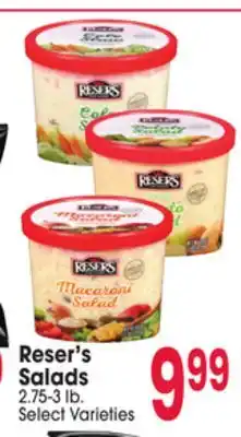 Jewel-Osco Reser's Salads offer