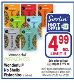 Jewel-Osco Wonderful No Shells Pistachios offer