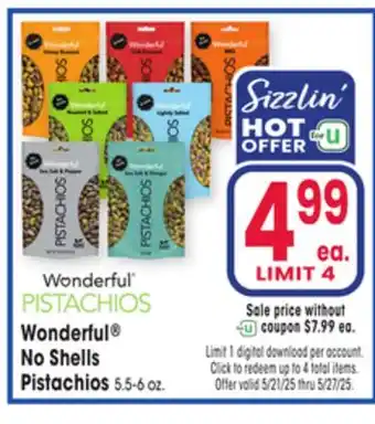 Jewel-Osco Wonderful No Shells Pistachios offer