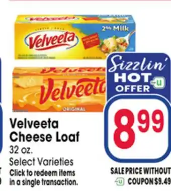 Jewel-Osco Velveeta Cheese Loaf offer