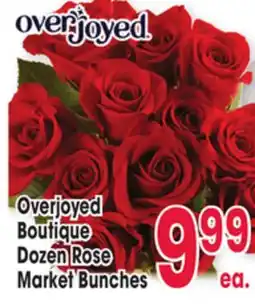 Jewel-Osco Overjoyed Boutique Dozen Rose Market Bunches offer