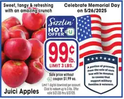 Jewel-Osco Juice Apples offer