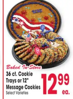 Jewel-Osco 36 ct. Cookie Trays or 12 Message Cookies offer