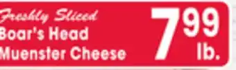 Jewel-Osco Boar's Head Muenster Cheese offer