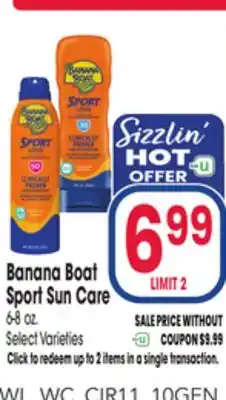Jewel-Osco Banana Boat Sport Sun Care offer