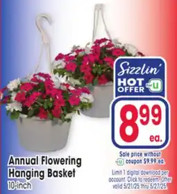Jewel-Osco Annual Flowering Hanging Basket offer