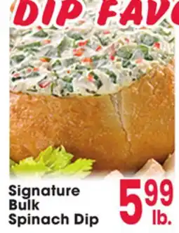 Jewel-Osco Signature Bulk Spinach Dip offer