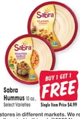 Jewel-Osco Sabra Hummus offer