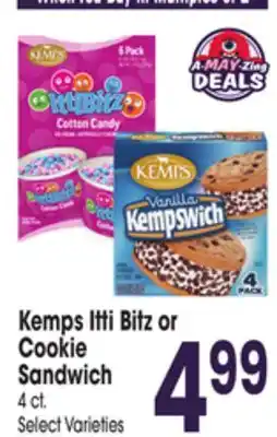 Jewel-Osco Kemps Itti Bitz or Cookie Sandwich offer