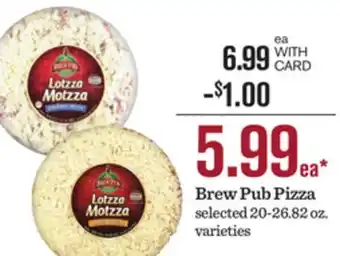 Mariano's Brew Pub Pizza offer