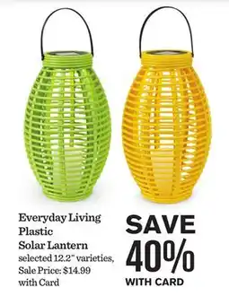 Mariano's Everyday Living Plastic Solar Lantern offer