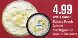 Mariano's Bakery Fresh Lemon Meringue Pie offer